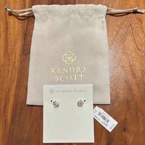 Kendra scott presleigh love knot studs in silver
